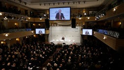  Europe's efforts to solve its debt troubles won a vote of confidence Friday from the chairman of China's sovereign wealth fund, but Germany's finance minister told an international conference that the continent can't afford to become complacent.